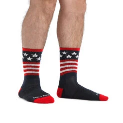 Men's Darn Tough Vermont Patriot Micro Crew Ultra Lightweight -Activesoul Shoes Store 1037STARSANDSTRIPES 91 102622232437