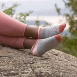 Women's Darn Tough Vermont Run No Show Tab Ultra Lt -Activesoul Shoes Store 1047ASH 8 2