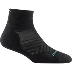 Women's Darn Tough Vermont Run 1/4 Sock -Activesoul Shoes Store 1048BLACK 2