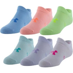 Kids Under Armour Essential No Show 6 Pack -Activesoul Shoes Store 1332984 673 102622222526