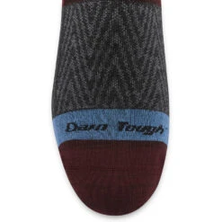 Men's Darn Tough Vermont Topless Zig Zag Nos -Activesoul Shoes Store 6079BURGUNDY 5 1